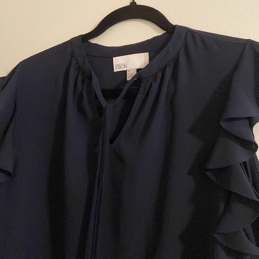 Nordstrom Rack Ruffle Sleeve Blouse - Picture 3 of 4